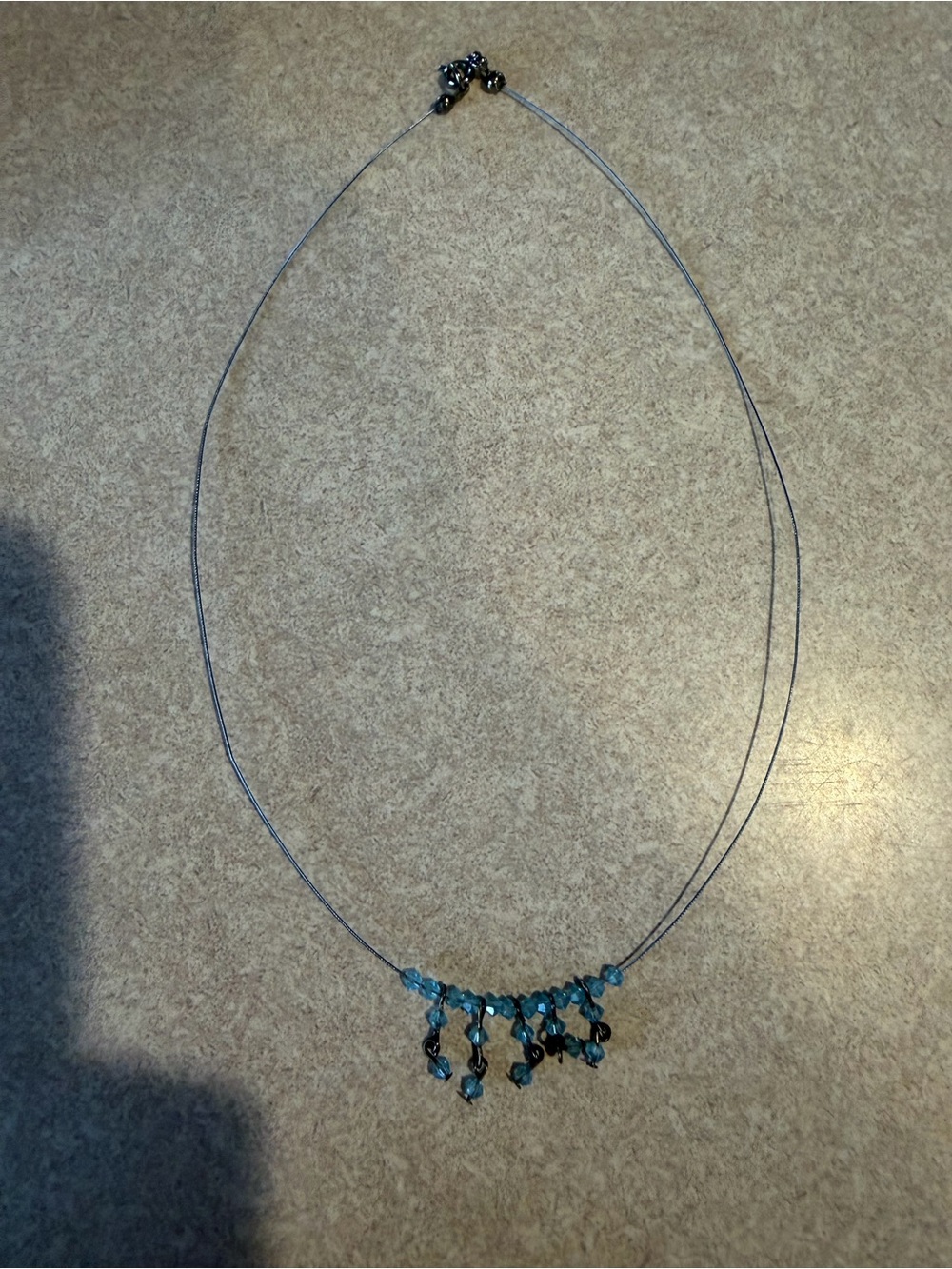 Delicate Blue Crystal Drop Necklace - Women Jewelry